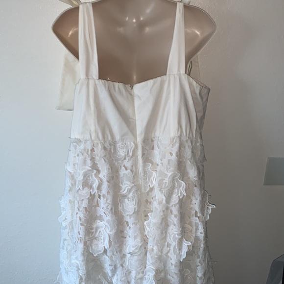 ELOQUII 3D  LACE FIT AND FLARE DRESS - Picture 8 of 10